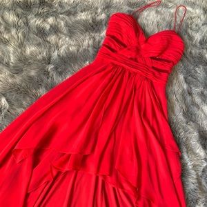 Short front Long in the back red dress ❤️🌹